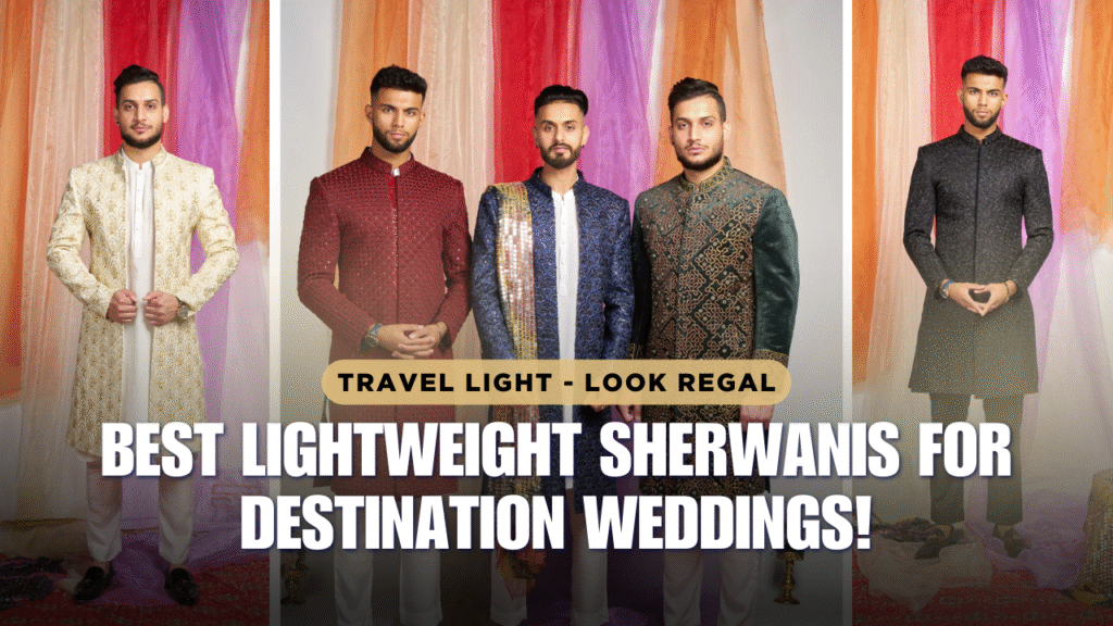 Lightweight sherwani for a wedding